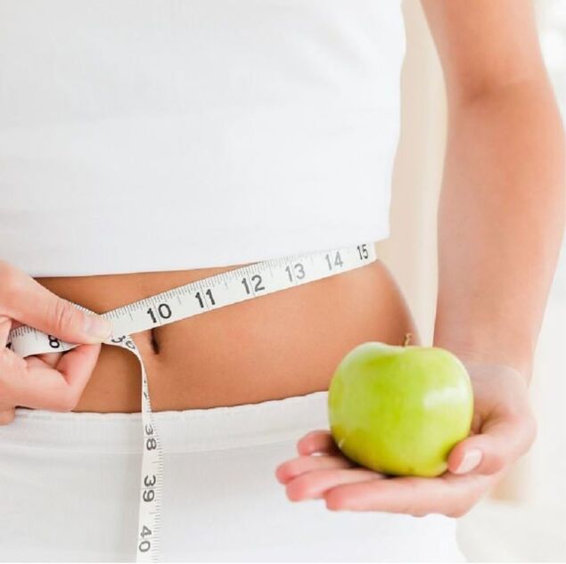 Redución da cintura durante a perda de peso nunha semana
