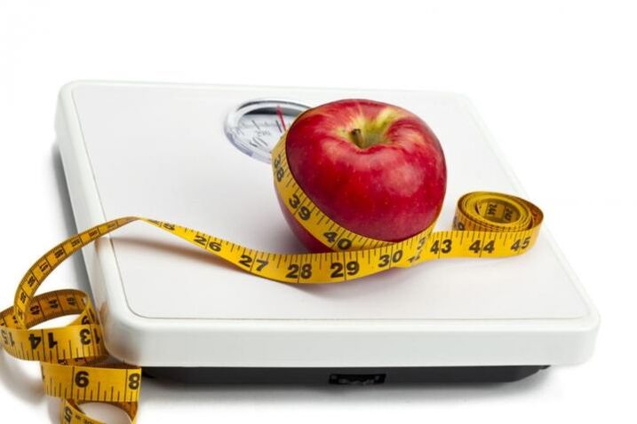 Apple para a perda de peso nunha dieta proteica