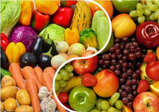 froitas e verduras para a perda de peso